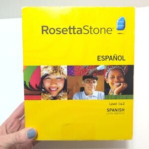 Rosetta Stone Version 3 Spanish Level 1&2 Complete CD Set With Original Box